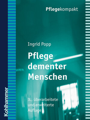 cover image of Pflege dementer Menschen